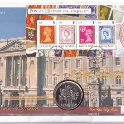 United Kingdom 5 Pounds 1996 – Elizabeth II Queen’s 75th Birthday Rare Coin (First Day Cover with Stamp)