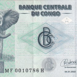 Congo 100 Francs Rare Note With Ending 786 Fancy Number