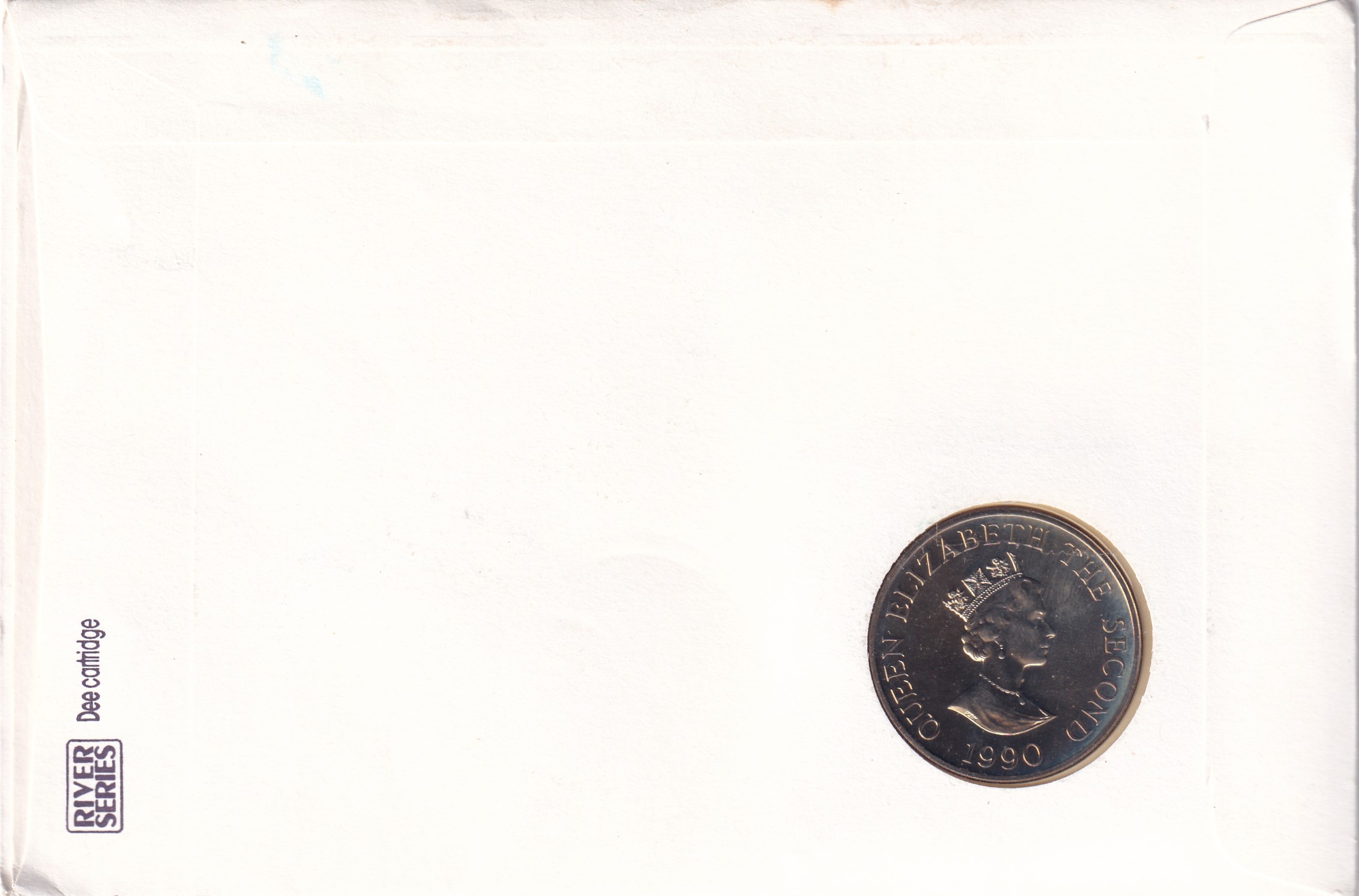Guernsey › Alderney 2 Pounds 1990 - Elizabeth II Queen Mother's 90th Birthday Rare Coin ( First Day Cover with Stamp )