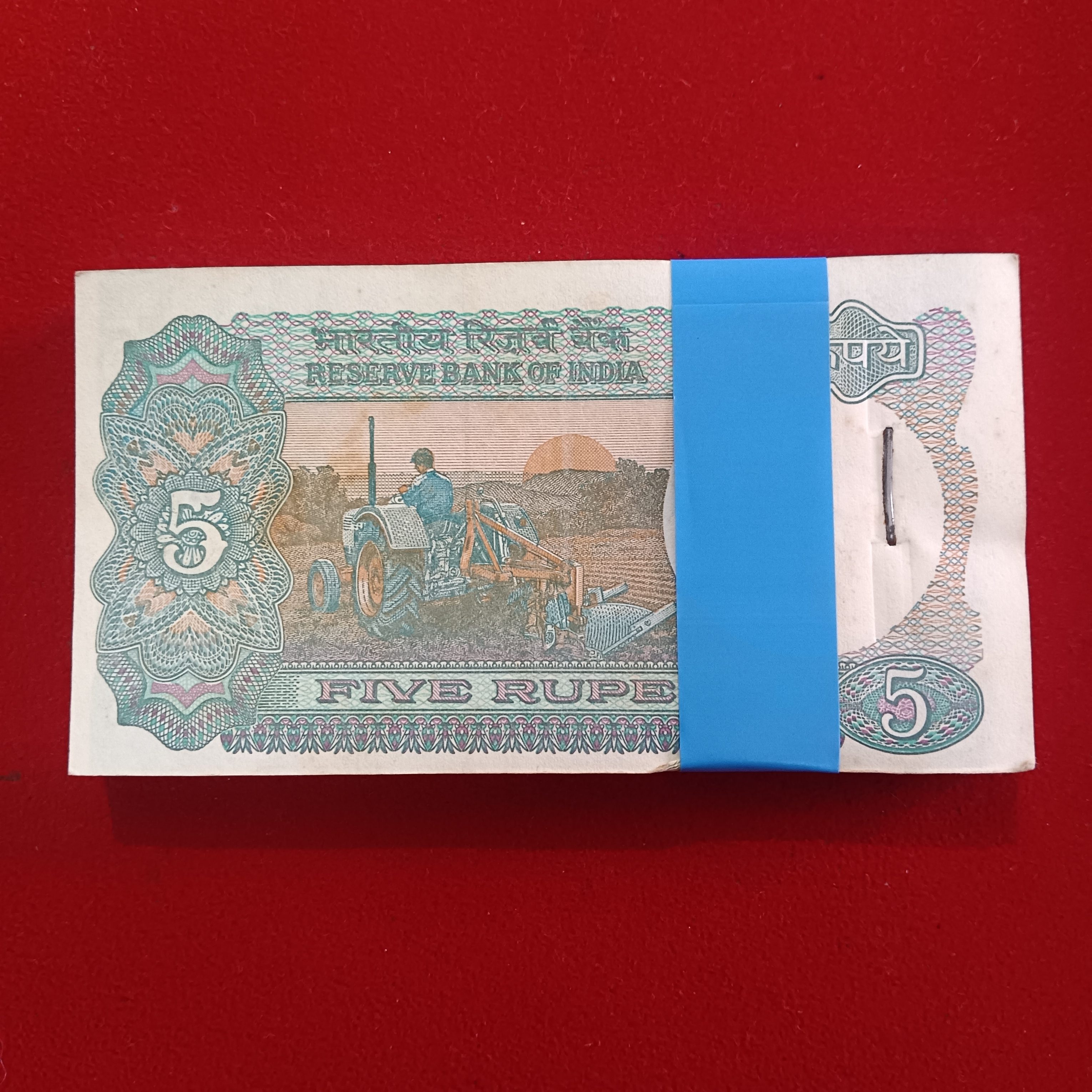 Five Rs Rare Tractor Full Serial Bundle Governor Bimal Jalan Unc Condition Reserve Bank of India 989401