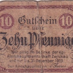Germany, 10 Pfennigs( 1919) series Rare Note Lowest Price