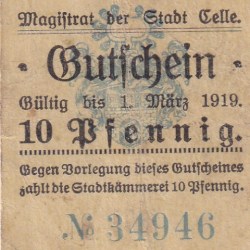 Germany, 10 Pfennigs (1919) series Rare Note Lowest Price