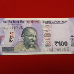 Extremely Rare 100 Rs Fancy Number Note 786786 Gem Unc Condition Year 2022 sku 26