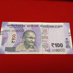 100 Rs Rare Fancy Number Note 200000 Gem Unc Condition Year 2024 Sku 26