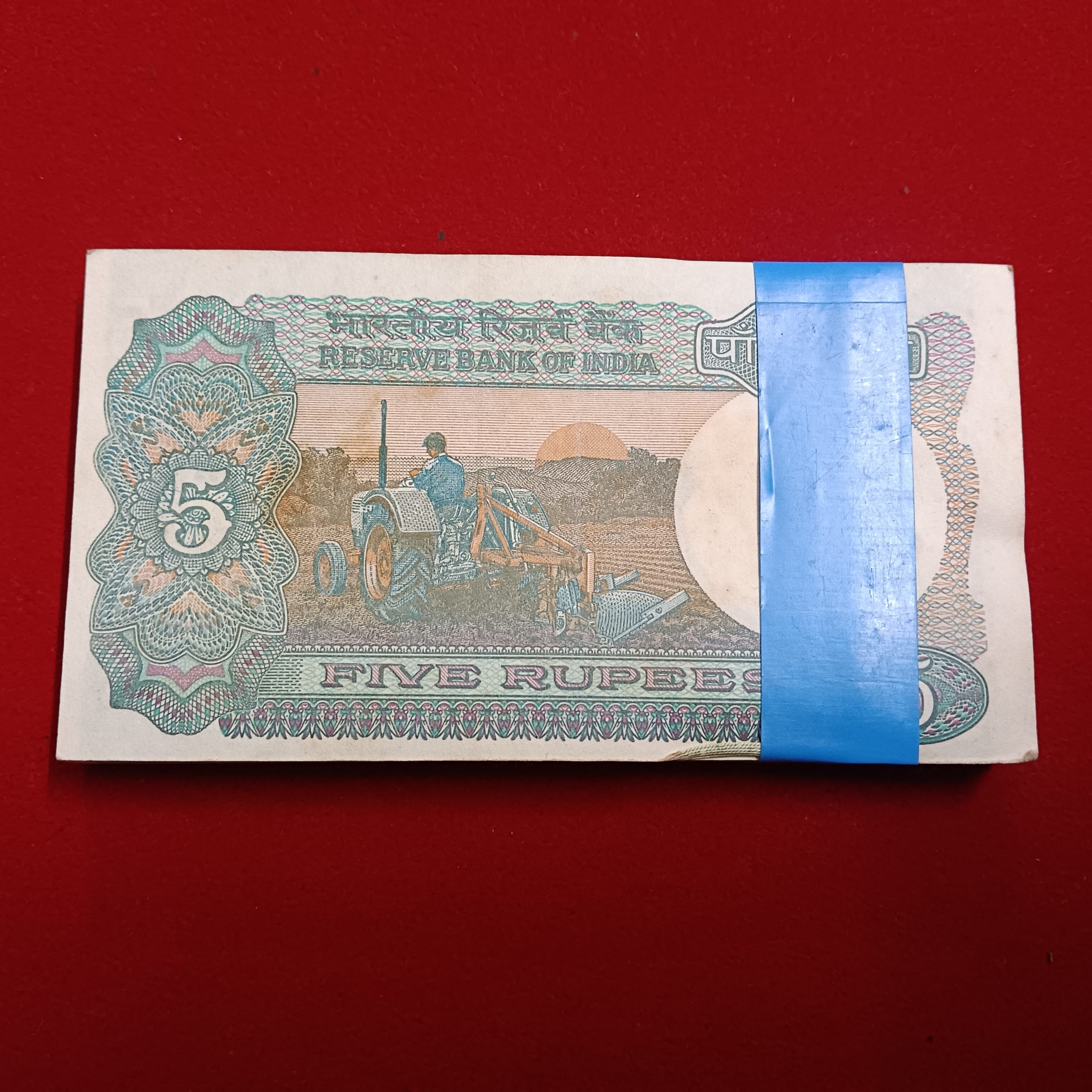 Five Rs Rare Tractor Full Serial Bundle Governor Bimal Jalan Unc Condition Reserve Bank of India 989401