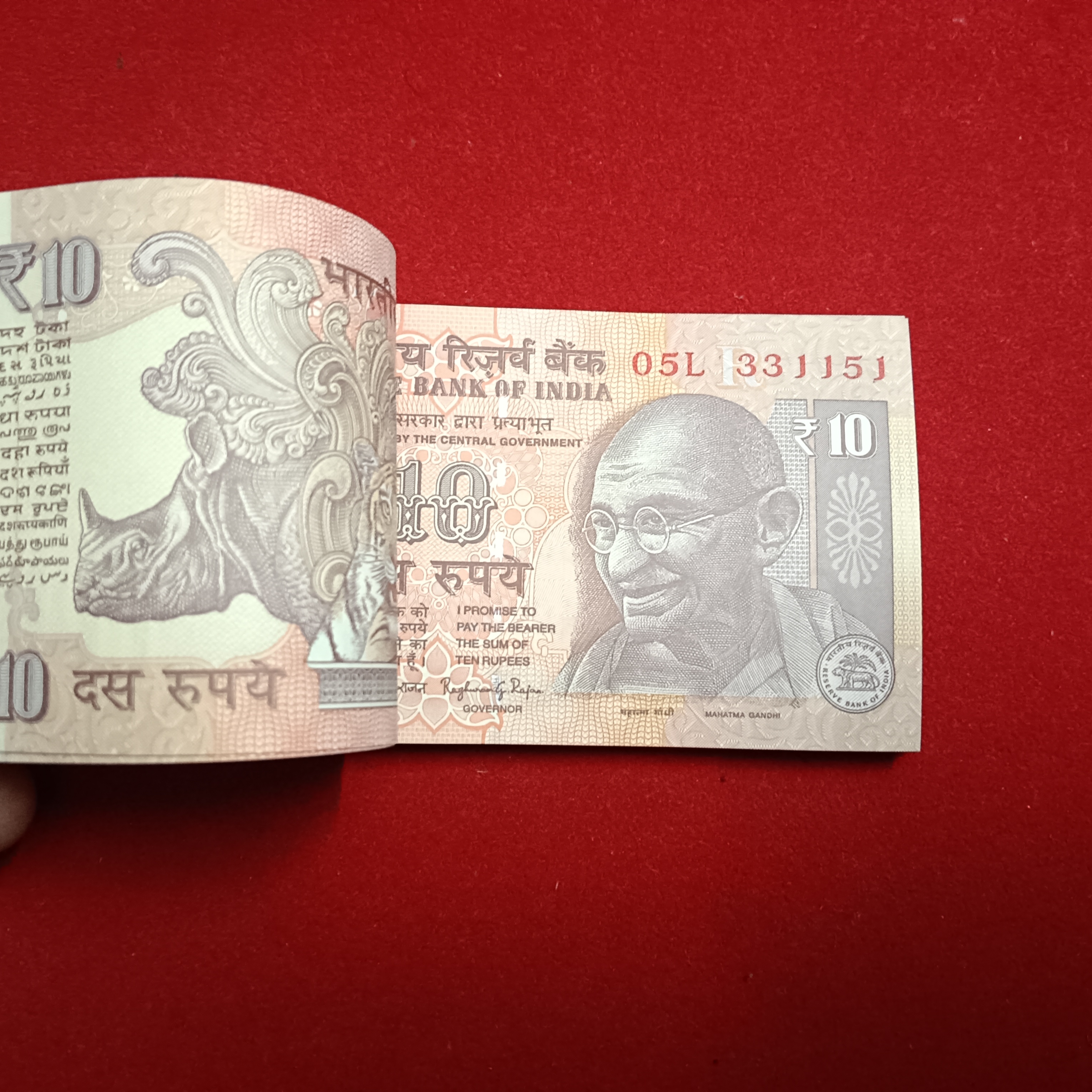 Ten Rs Old Mahatama Gandhi Ji Full Serial Bundle Governor Raghuram Rajan Year 2013 Republic of India 331101