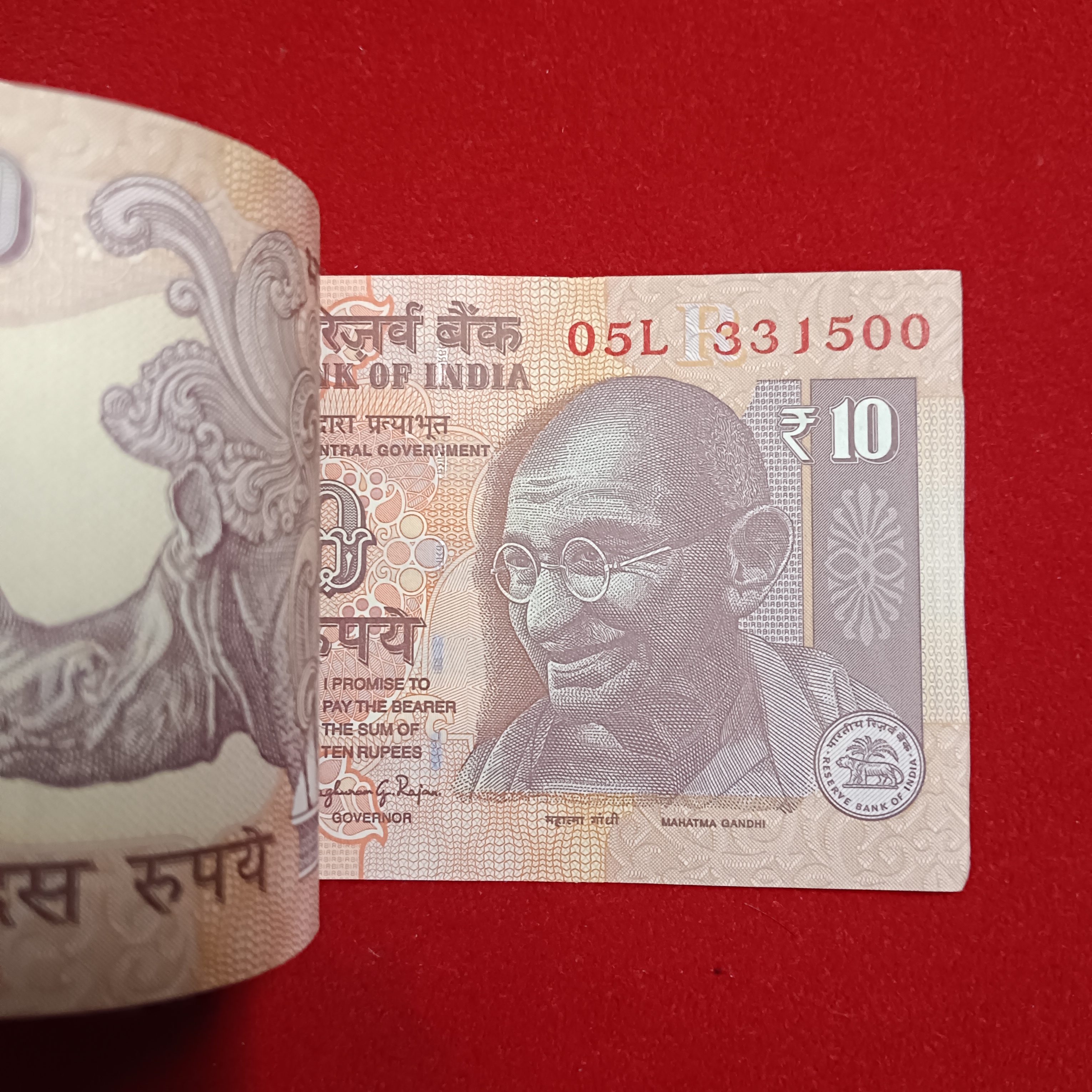 Ten Rs Old Mahatma Gandhi Ji Full Serial Bundle Governor Raghuram Rajan Year 2013 Republic of India 331401