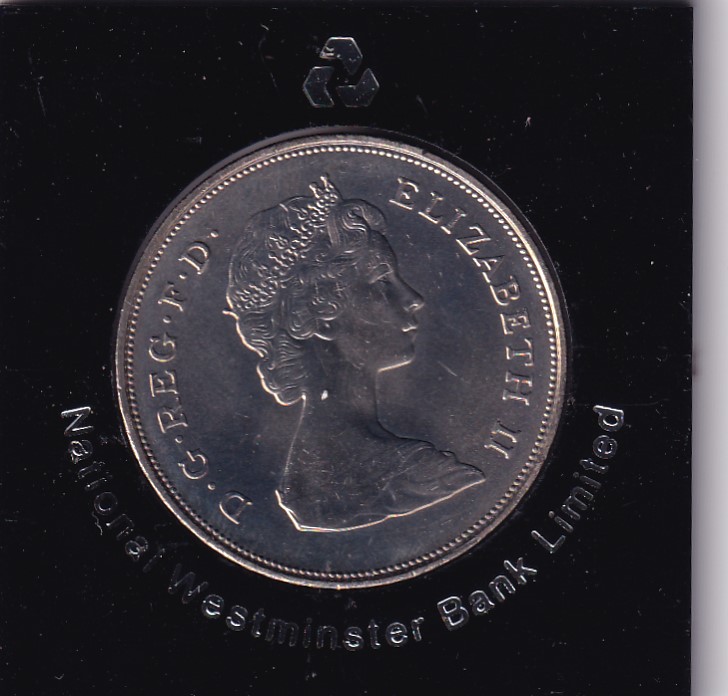 United Kingdom 25 New Pence 1981 - Elizabeth II Royal Wedding Rare Commemorative UNC Coin #A-7