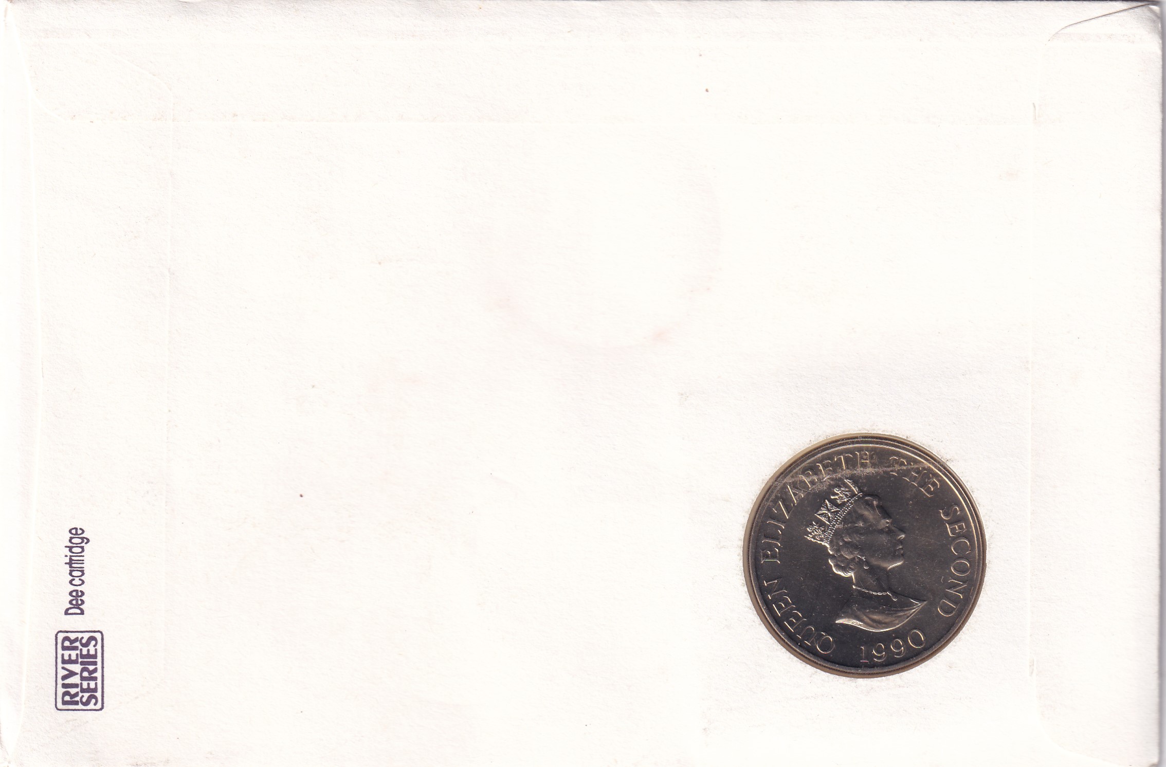 Alderney 2 Pounds 1990 - Elizabeth II Queen Mother's 90th Birthday Rare Coin ( First Day Cover with Stamp )