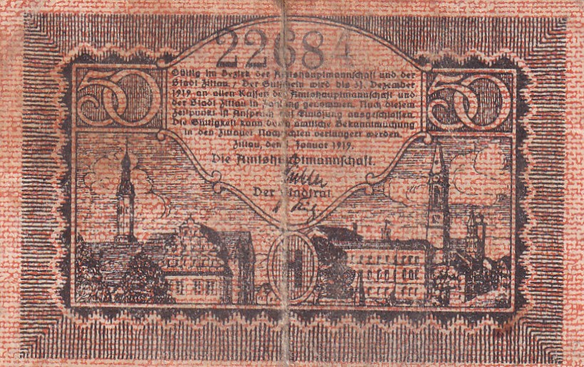 Germany, 50 Pfennigs 1919 Series Rare Note Lowest Price