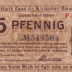 Germany, 25 Pfennigs Series Rare Note Lowest Price