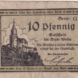 Germany, 10 Pfennigs Series Rare Note Lowest Price