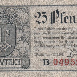 Germany, 25 Pfennigs Series Rare Note Lowest Price