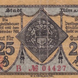 Germany, 25 Pfennigs Series Rare Note Lowest Price