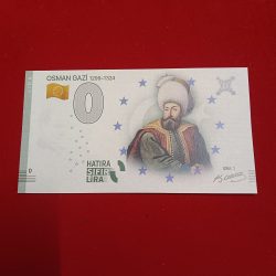 Europe 0 Hatira Sifir Lira Turkey Osman Gazi 1298-1324 Sira 1 Rare Limited Isuue and Gem UNC Condition