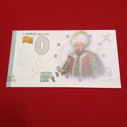 Europe 0 Hatira Sifir Lira Turkey Murad 1362-1389 Sira 3 Rare Limited Isuue and Gem UNC Condition