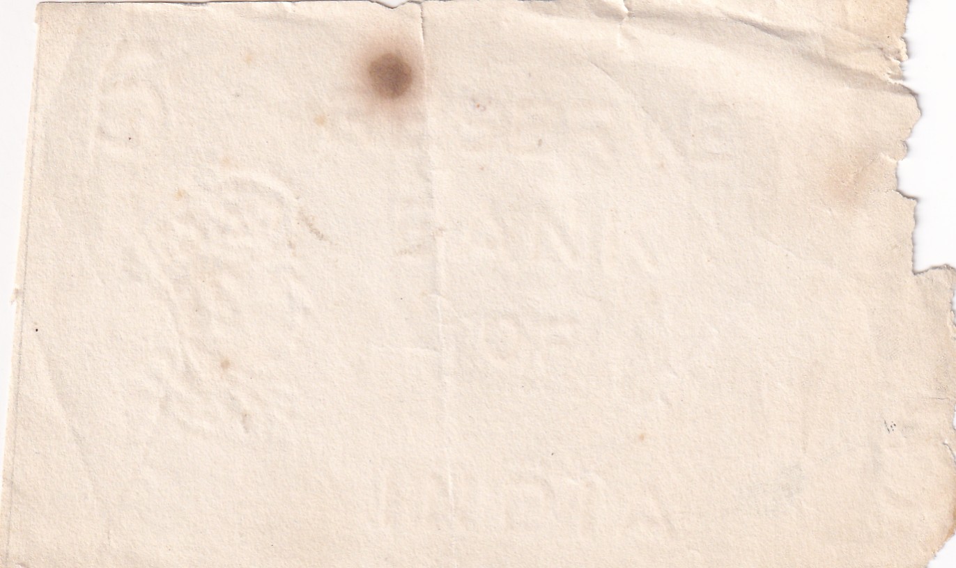 British-India 5 Rupees (George V) Watermark Paper Note