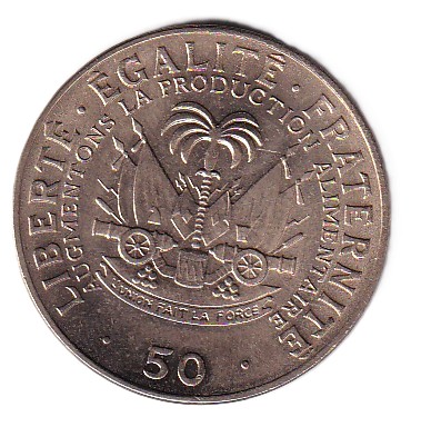 Haiti 50 Centimes 1972 FAO Gem Unc Commemorative Coin #J-43
