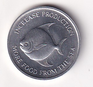 Singapore 5 Cents 1971 FAO Gem Unc Commemorative Coin #J-50