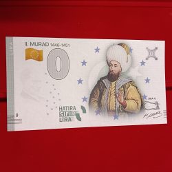 Europe 0 Hatira Sifir Lira Turkey Fatih Sultan Mehmed 1444-1446 Sira 7 Rare Limited Isuue and Gem UNC Condition