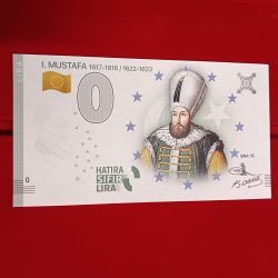 Europe 0 Hatira Sifir Lira Turkey I. Mustafa 1617-1618 Sira 15 Rare Limited Isuue and Gem UNC Condition