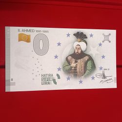 Europe 0 Hatira Sifir Lira Turkey II.Ahmed Sira21 Rare Limited Isuue and Gem UNC Condition