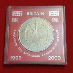 Ex Rare United Kingdom £5 (Five Pounds) "Anno Domini" Proof Coin Millennium issued By the Royal Mint for 1999-2000