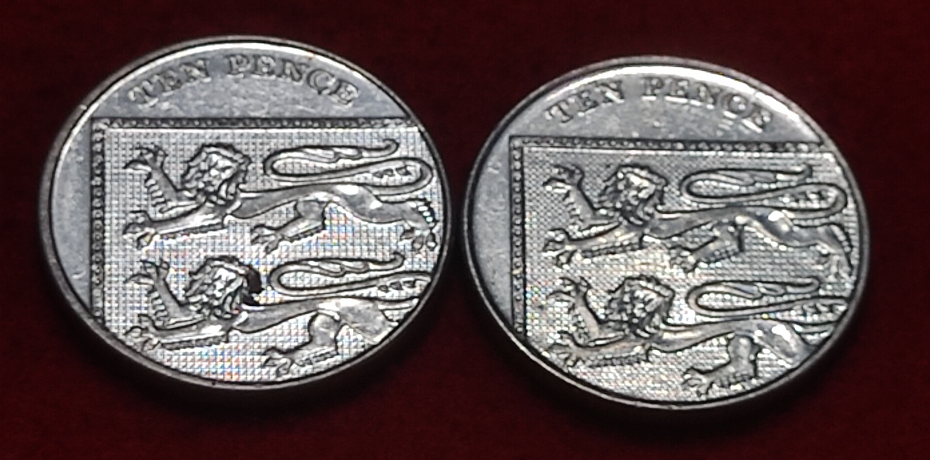 UNITED KINGDOM 10 PENCE COIN YEAR 2013 UNC CONDITION SET OF 2 COIN PRICE
