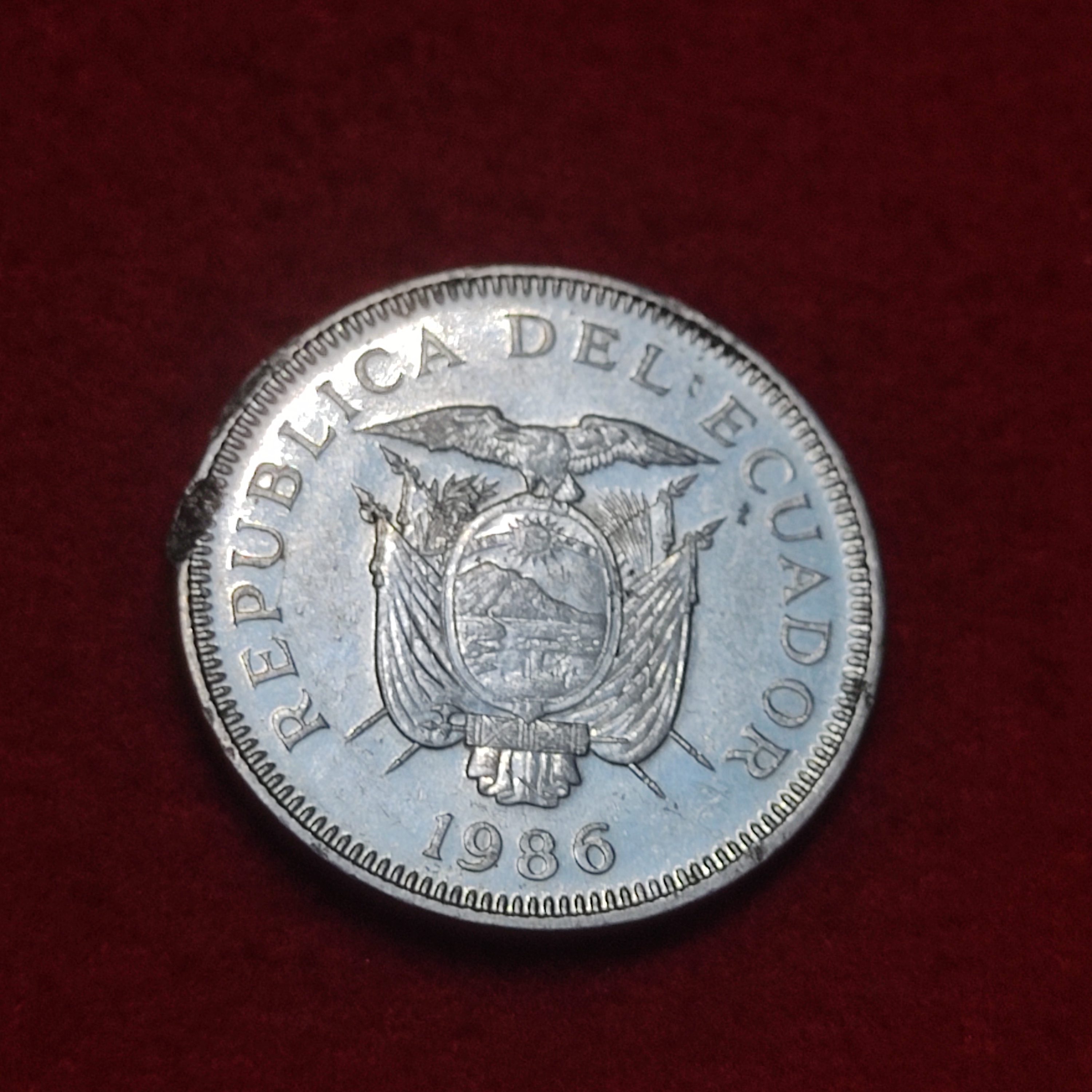 ECUADOR SUCRE YEAR 1986