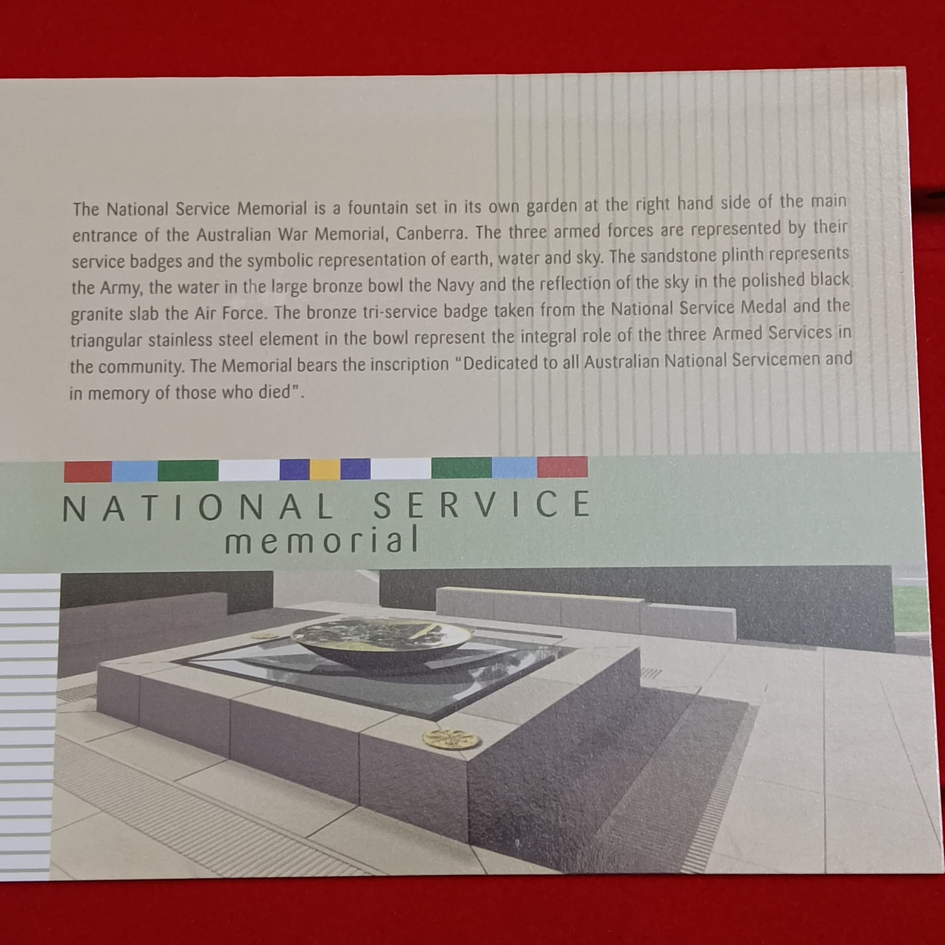 Australian Postal Numismatic Cover (PNC) Year 2011 50-cent National Service Memorial Proof Coin Issued By Australian Government Royal Australian Mint