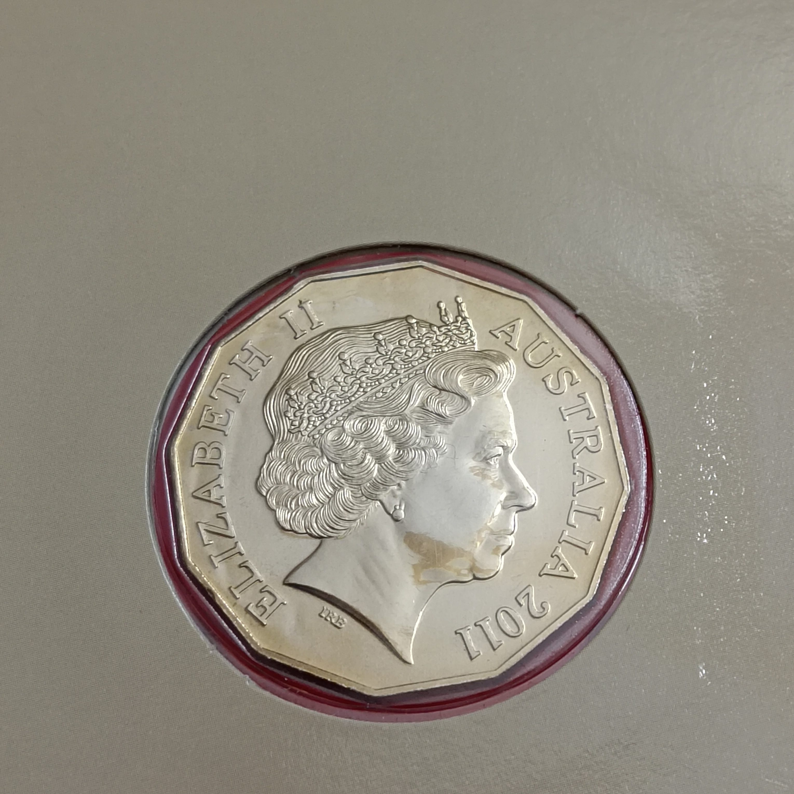 Australian Postal Numismatic Cover (PNC) Year 2011 50-cent National Service Memorial Proof Coin Issued By Australian Government Royal Australian Mint