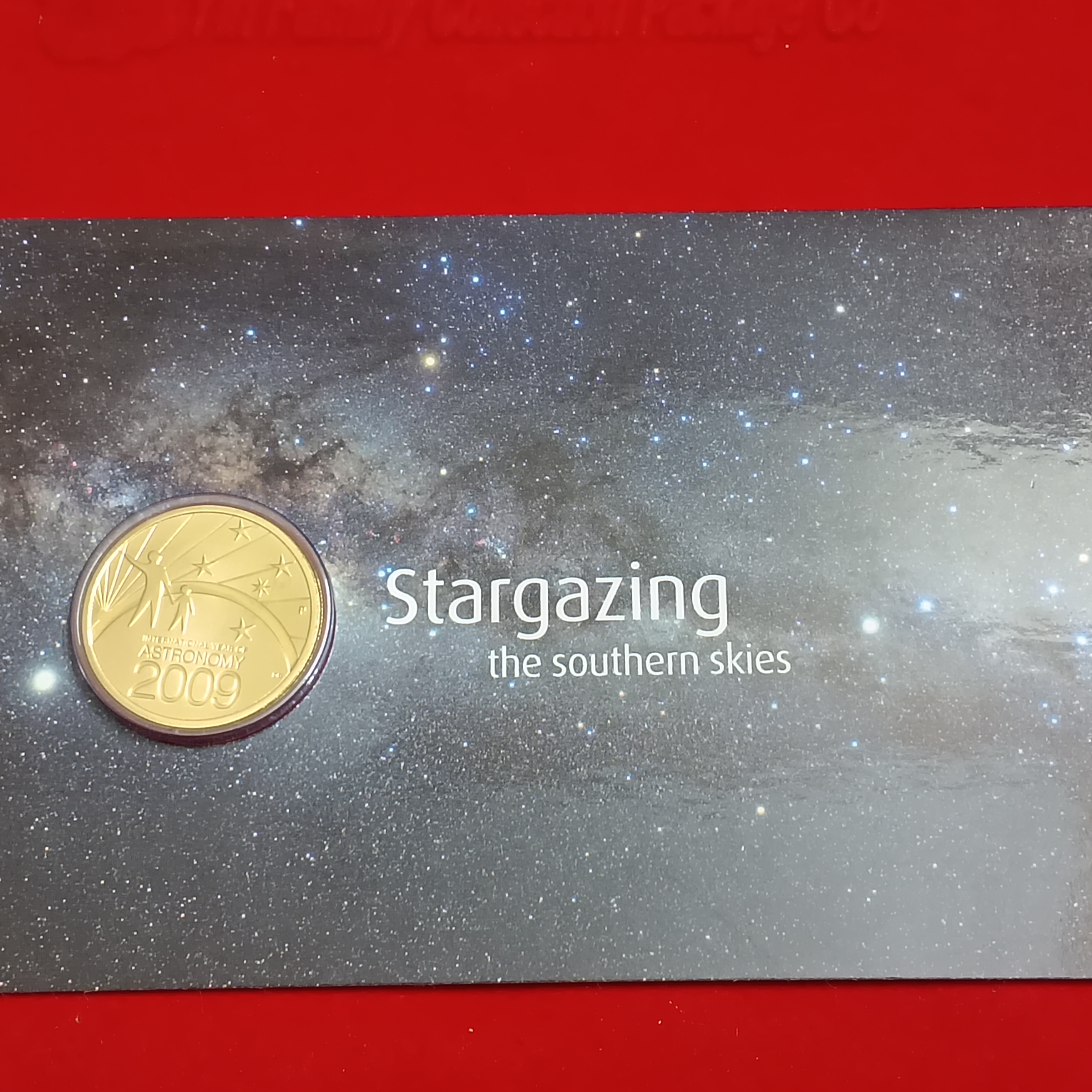 Ex Rare Australia 2009 'Stargazing the Southern Skies' $1 Uncirculated Proof Coin issued for the International Year of Astronomy Australian Mint