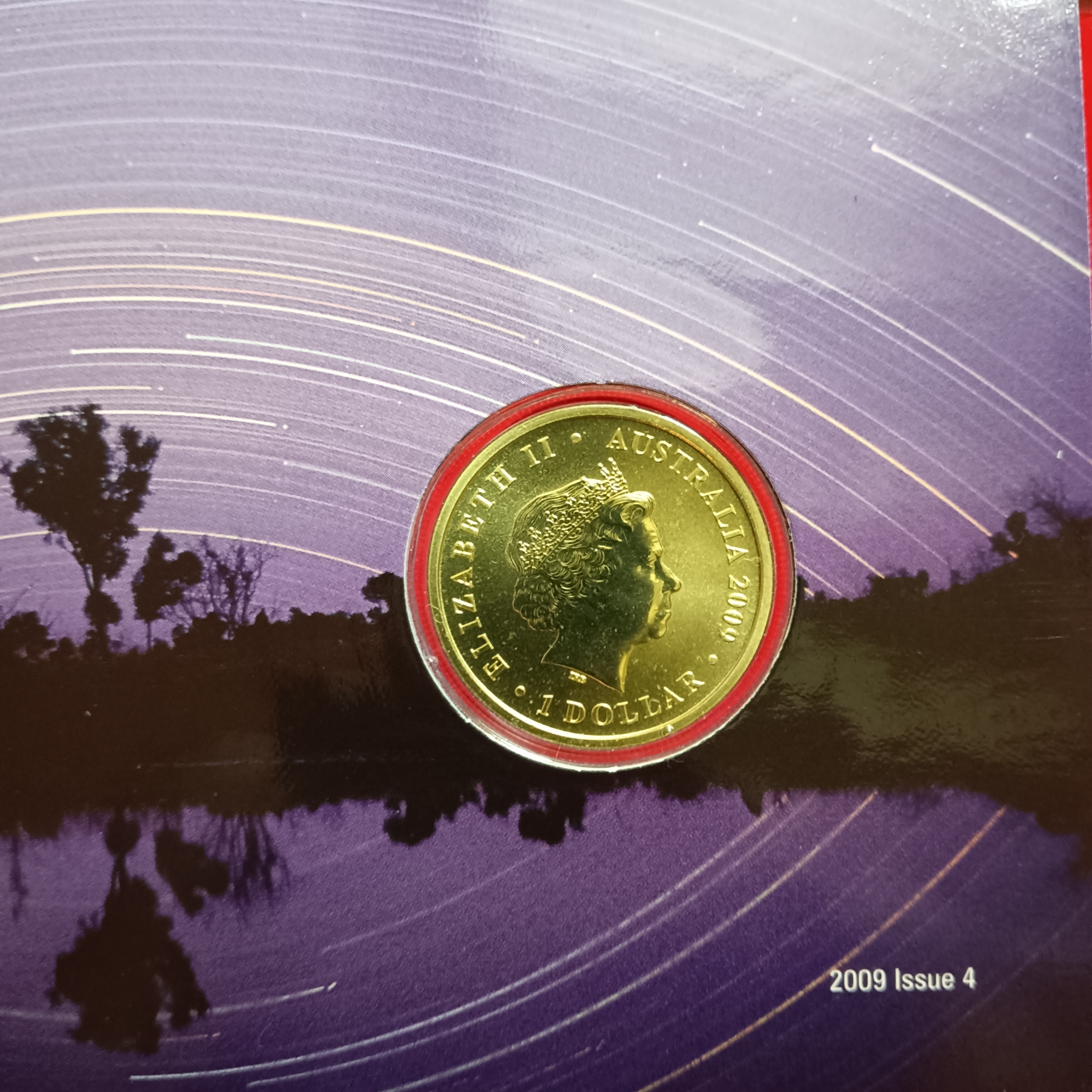 Ex Rare Australia 2009 'Stargazing the Southern Skies' $1 Uncirculated Proof Coin issued for the International Year of Astronomy Australian Mint