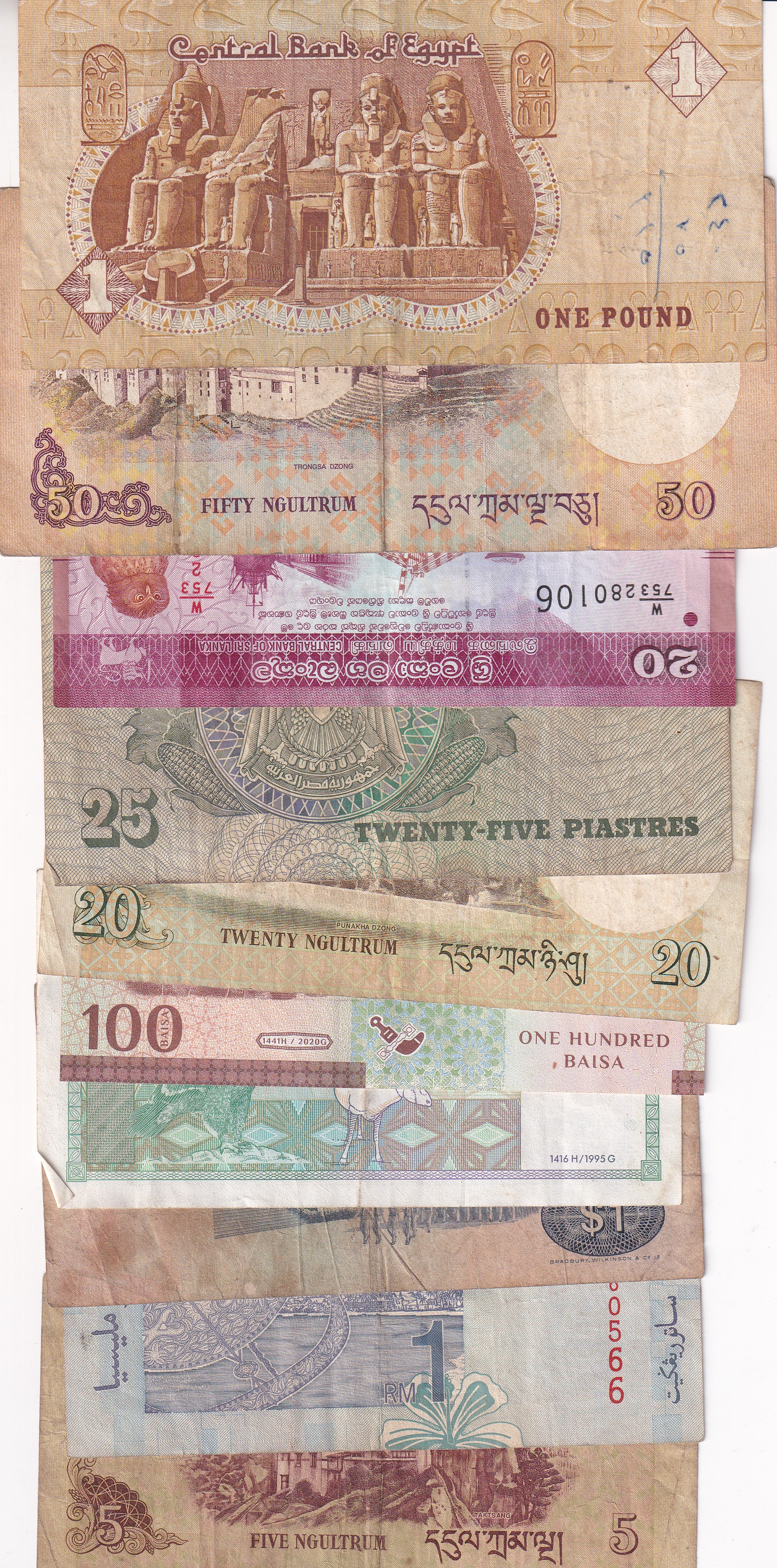 10 Rare Wold Note Set (10 Pcs)#2