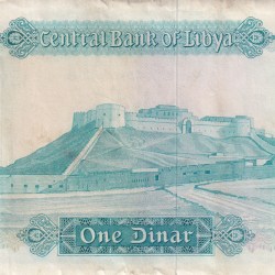 Libya 1 Dinar Rare Note #B2