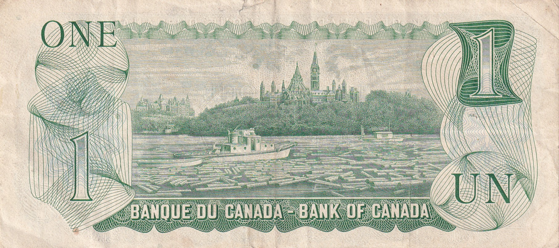 Canada 1 Dollar (1973) - Elizabeth II Rare Note #B2