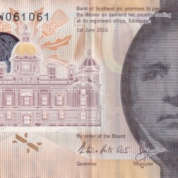 Scotland 10 Pounds Bank of Scotland Rare Note #B2