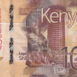 Kenya 1000 Shillings Rare Note #B2