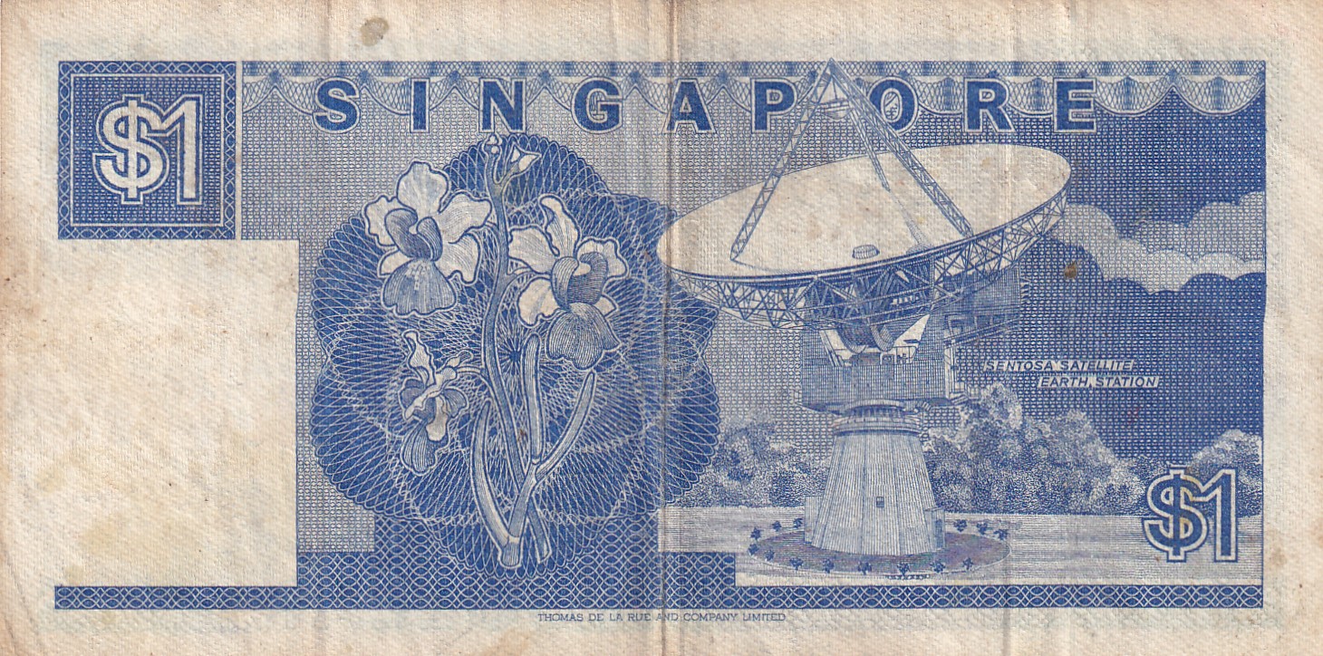 Singapore 1 Dollar Rare Note #B2