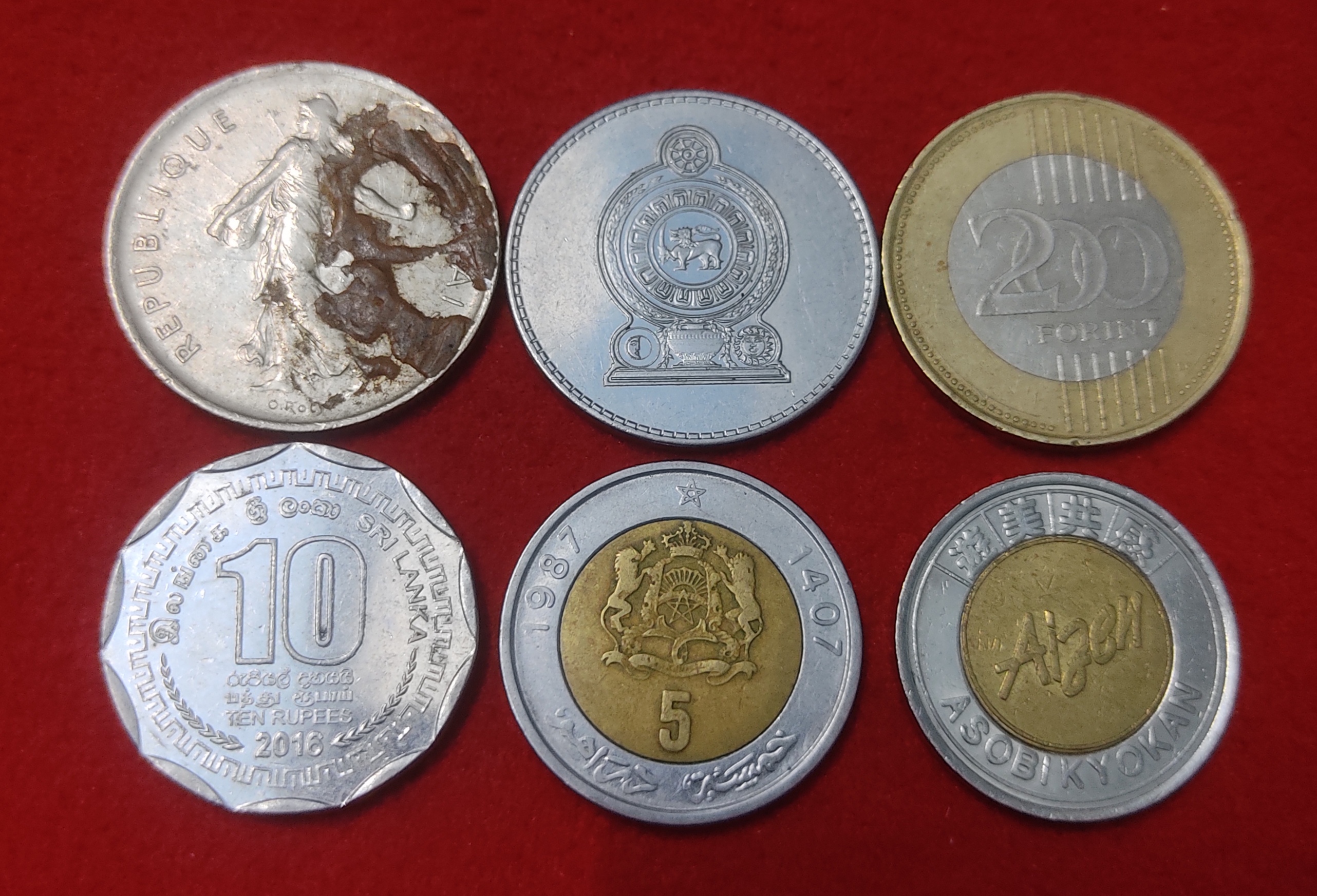 FOREIGN COIN LOT OF 6 COIN PRICE
