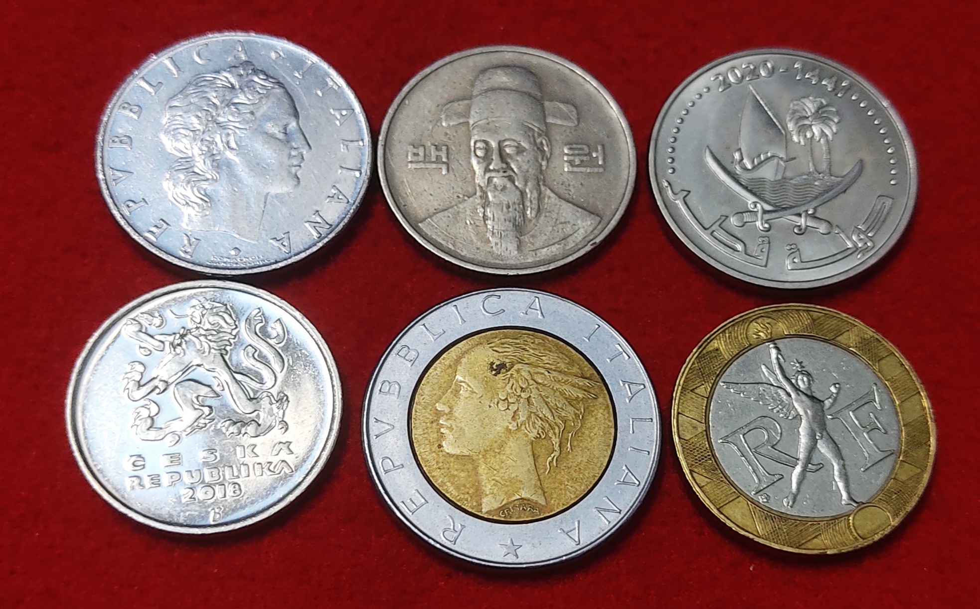 FOREIGN COIN LOT OF 6 COIN PRICE