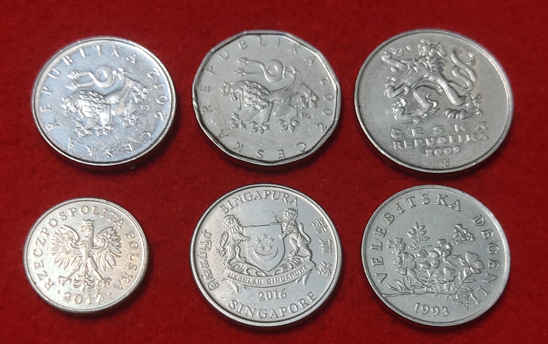 FOREIGN COIN LOT OF 6 COIN PRICE