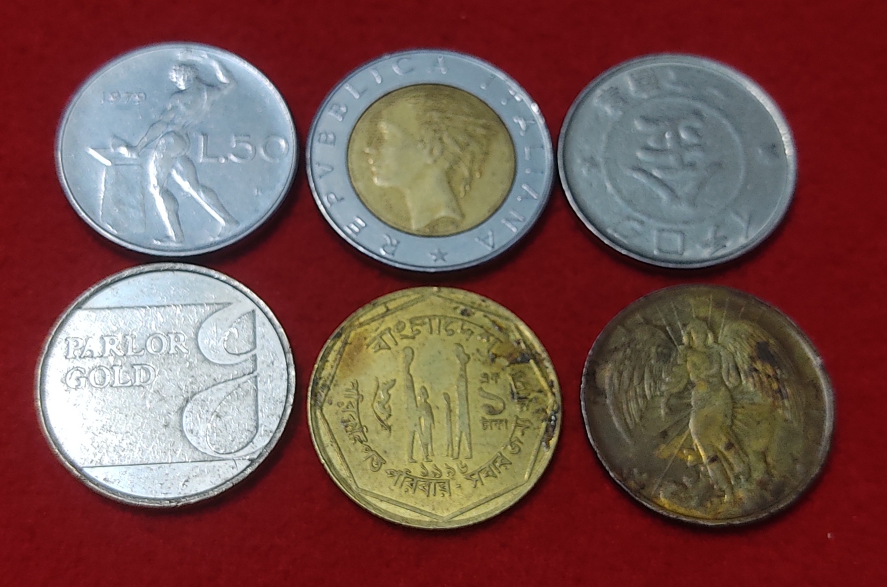 FOREIGN COIN LOT OF 6 COIN PRICE