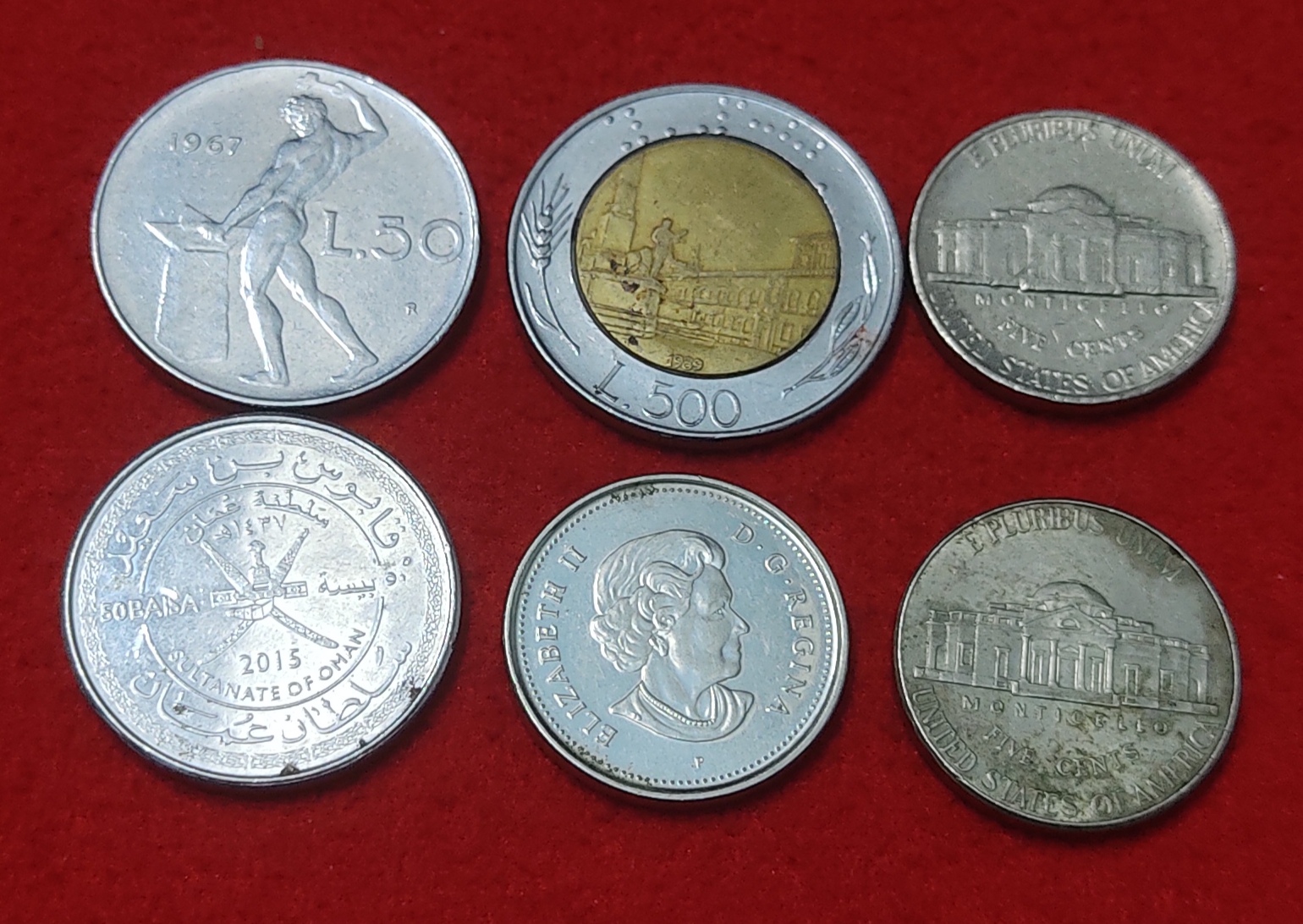 FOREIGN COIN LOT OF 6 COIN PRICE