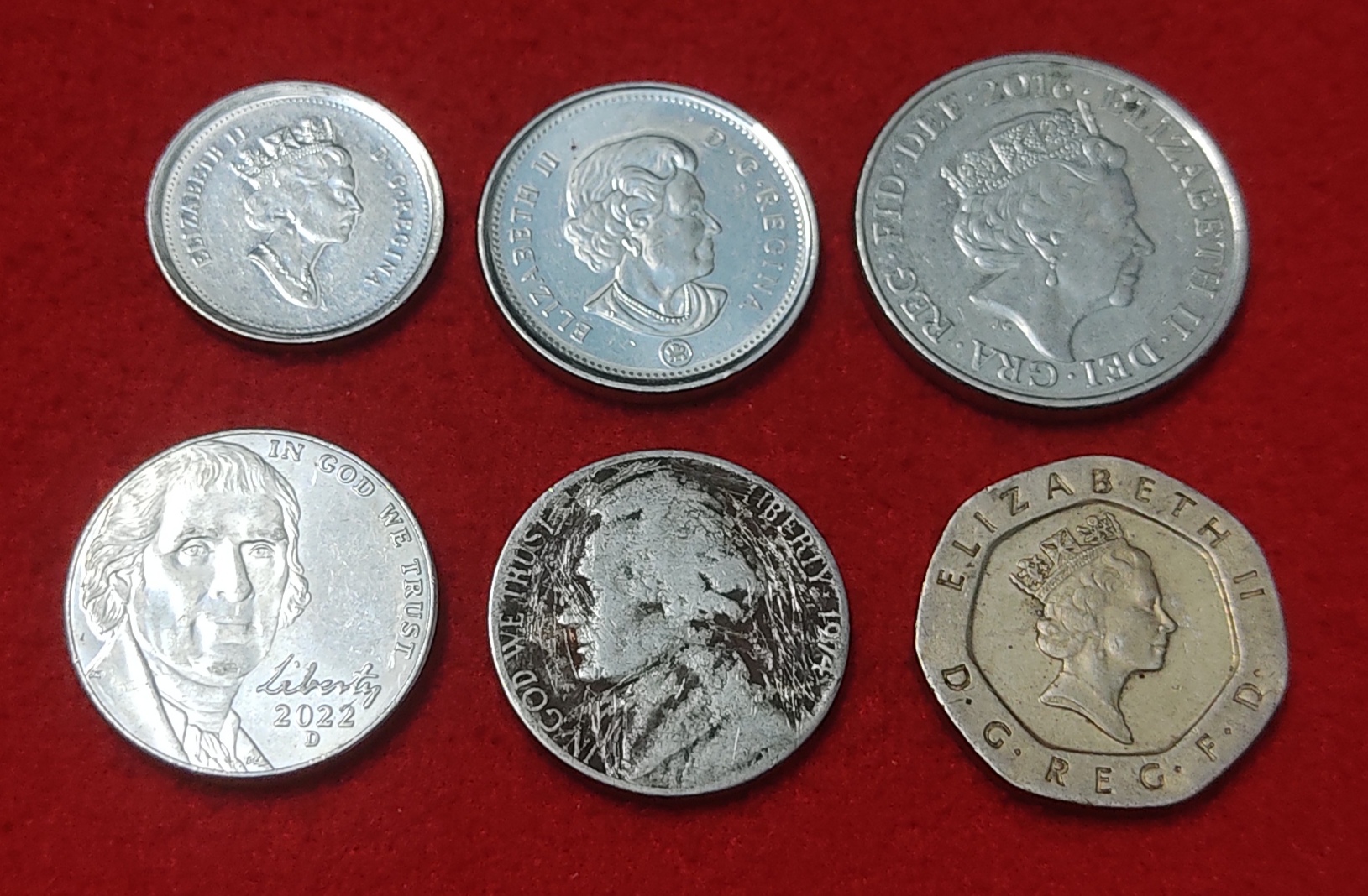 FOREIGN COIN LOT OF 6 COIN PRICE