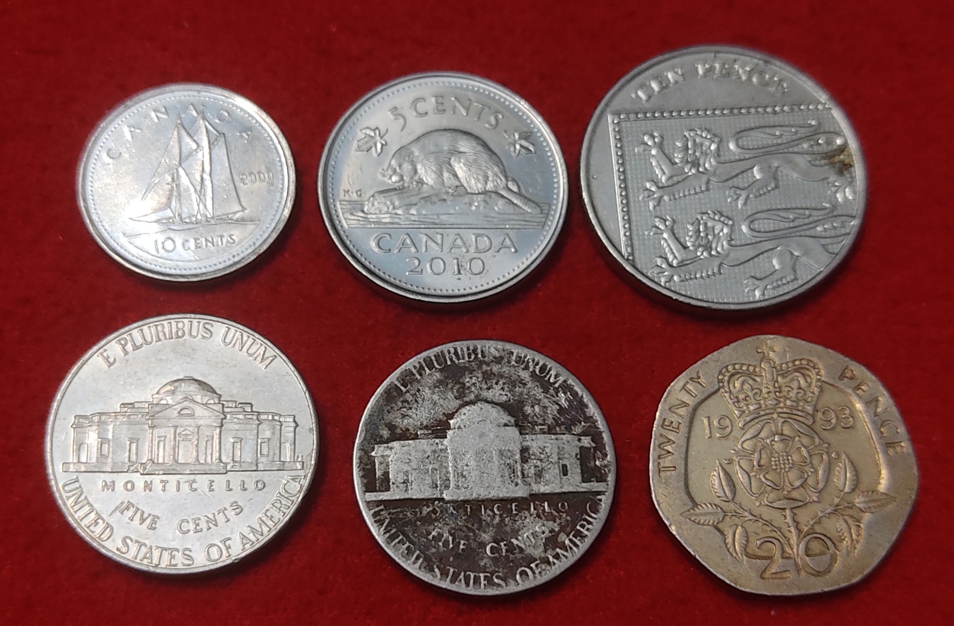 FOREIGN COIN LOT OF 6 COIN PRICE