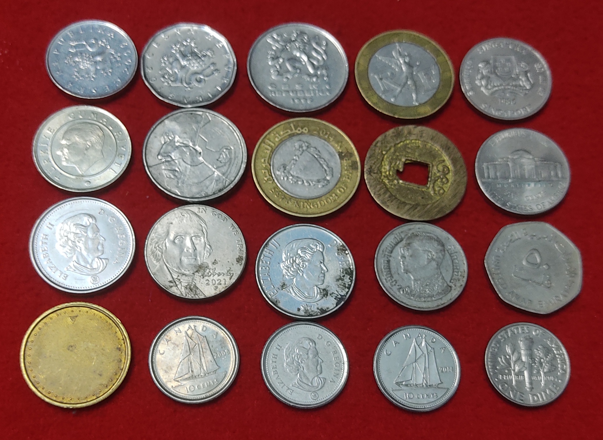 FOREIGN COIN LOT OF 20 COIN PRICE