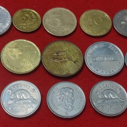 FOREIGN COIN LOT OF 15 COIN PRICE
