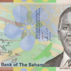 Bahamas 1 Dollar rare UNC Note #Q