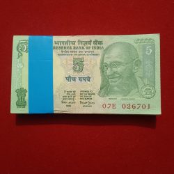 Five Rs Rare Mahatma Gandhi Ji Full Bundle Holy Number 786 Governor Bimal Jalan Gem Unc Condition Reserve Bank of India 026701